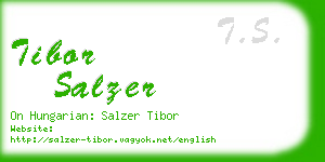 tibor salzer business card